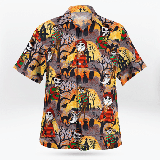 Freddy Krueger Jack Skelington Hawaiian Shirt1