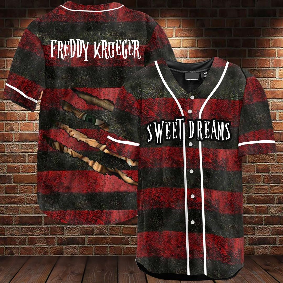 Freddy Krueger Sweet Dreams Baseball Jersey Shirt