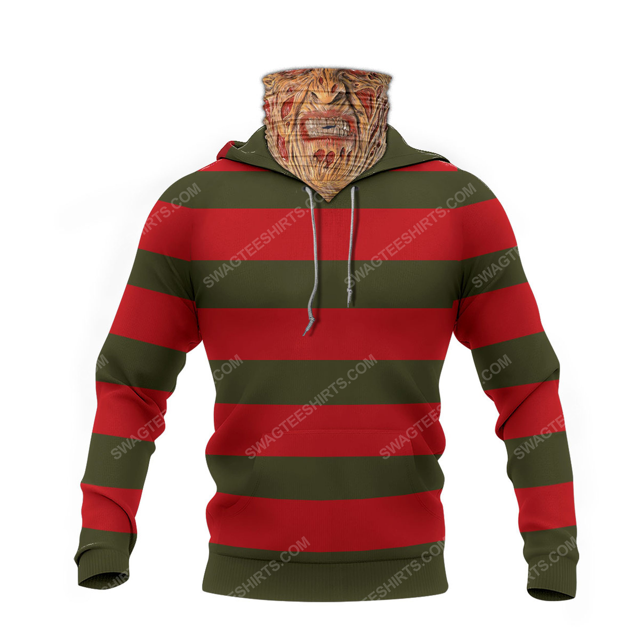 Freddy krueger a nightmare on elm street full print mask hoodie 1(1)