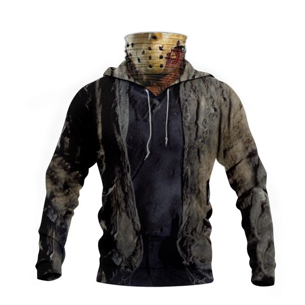 Friday The 13Th Jason Voorhees 3D Hoodie Mask3