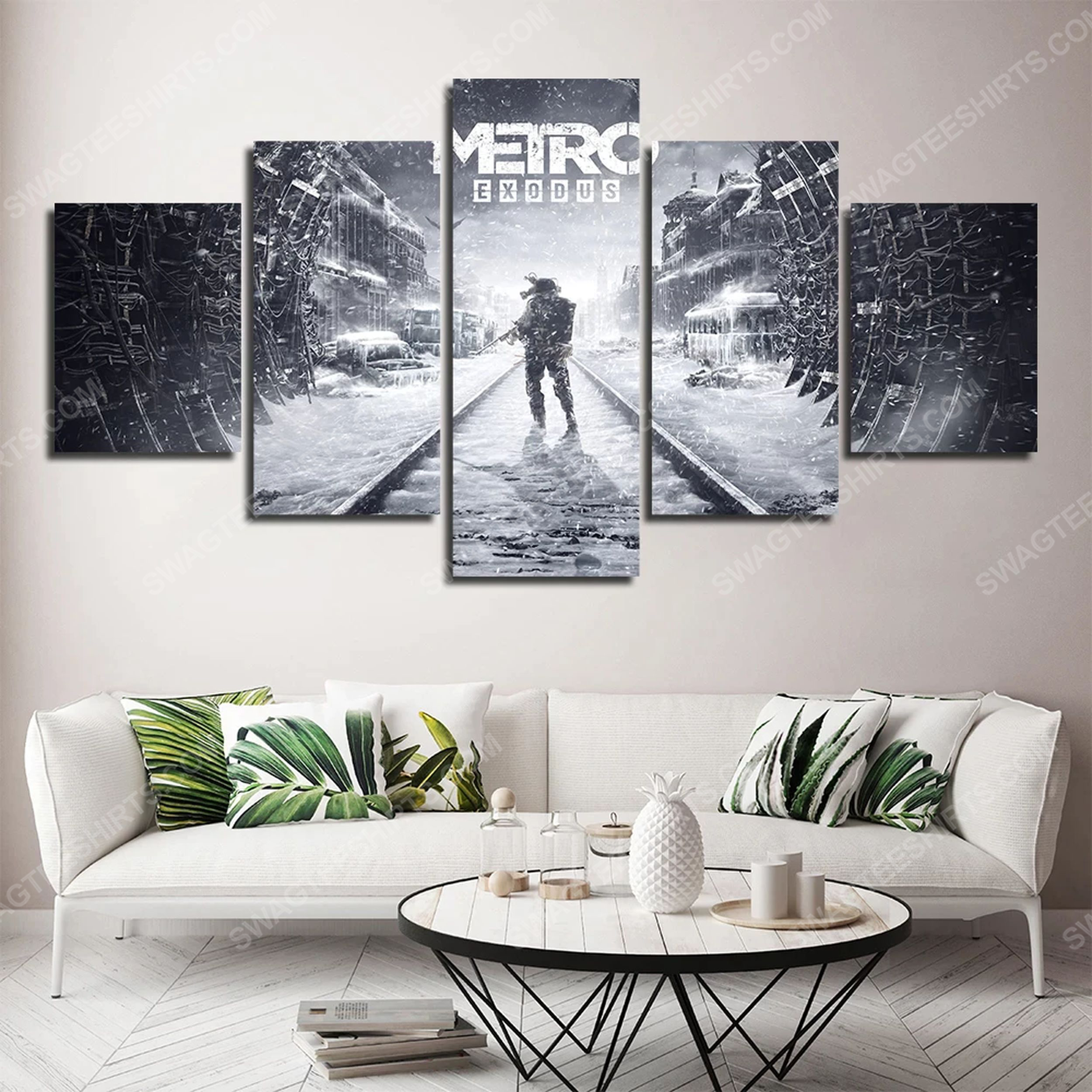 [special edition] Game room metro exodus print painting canvas wall art home decor – maria
