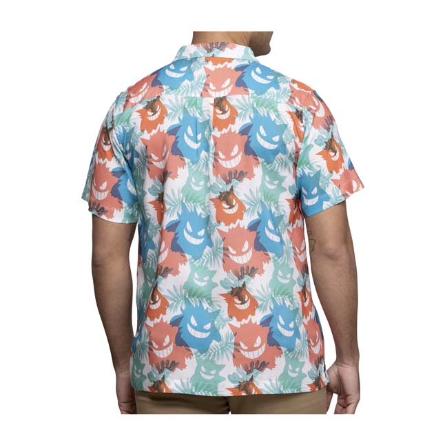 Gengar Pokemon Hawaiian Shirt, Beach Shorts - Picture 1