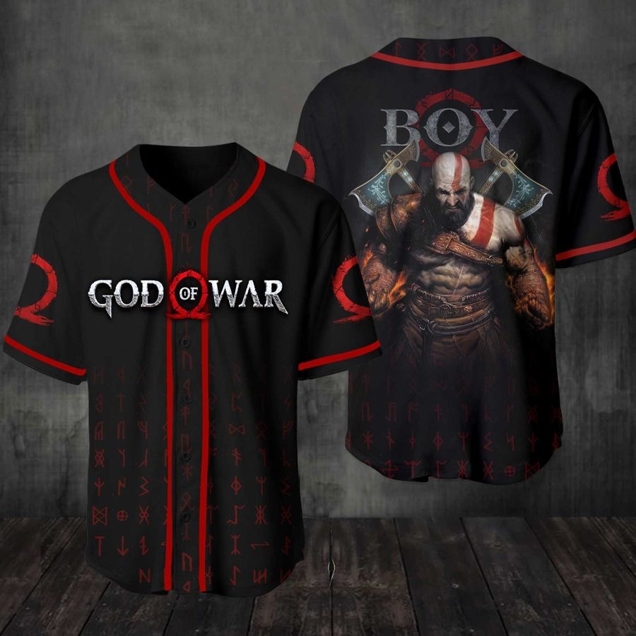 God Of War Baseball Jersey Shirt