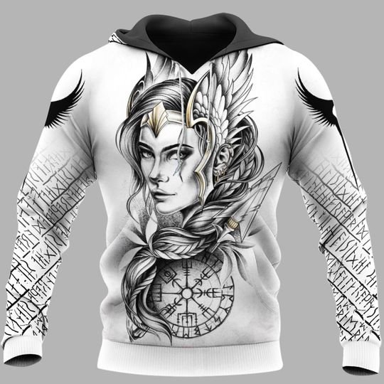 Goddess freya vegvisir 3d hoodie  – LIMITED EDITION