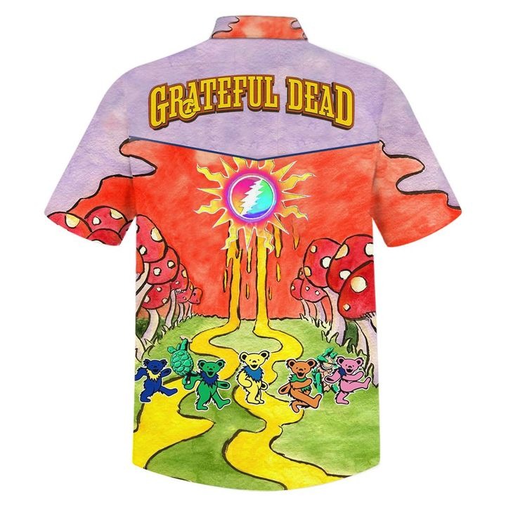 Grateful Dead Bears Psychedelic Hawaiian Shirt 2