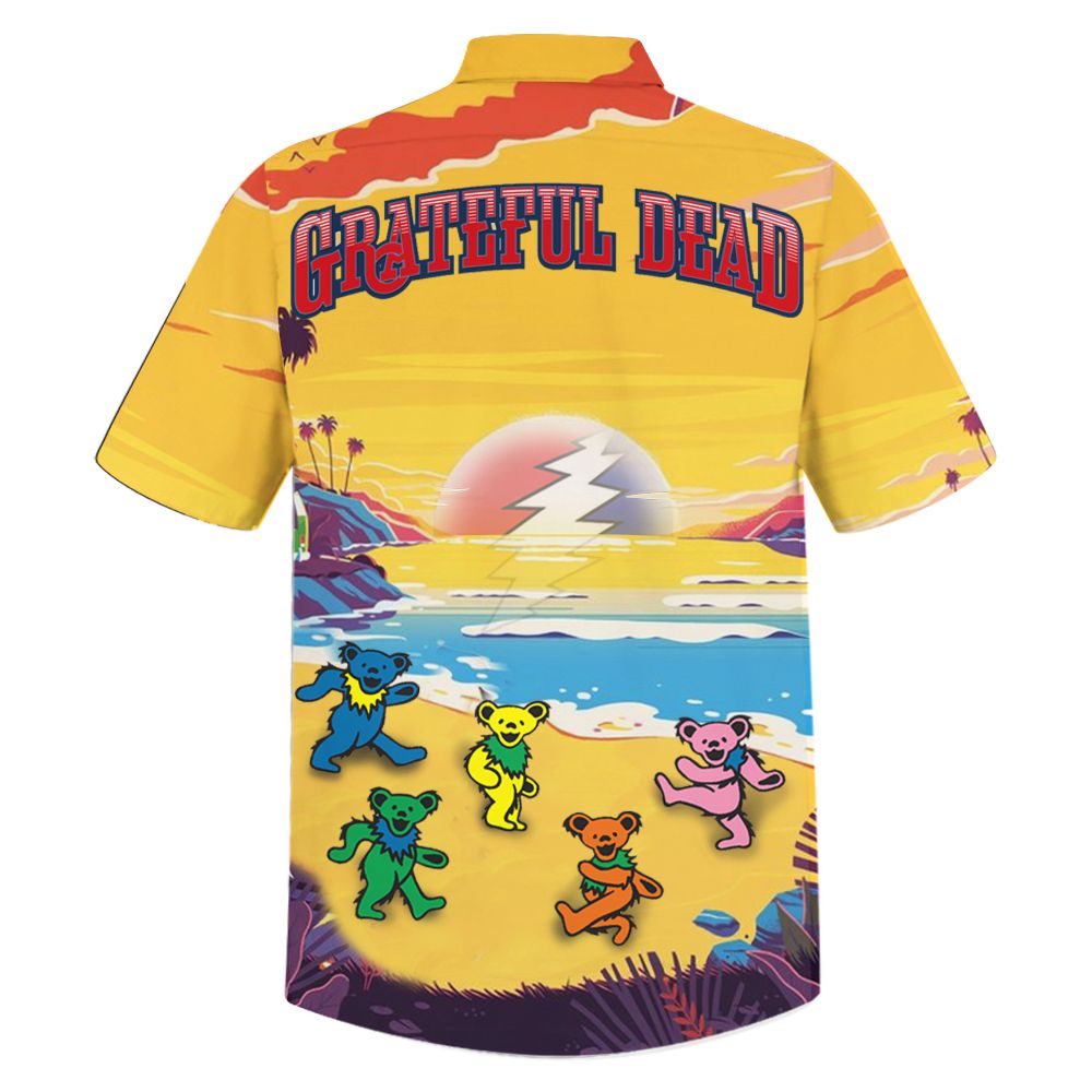 Grateful Dead beach hawaiian shirt - Picture 2
