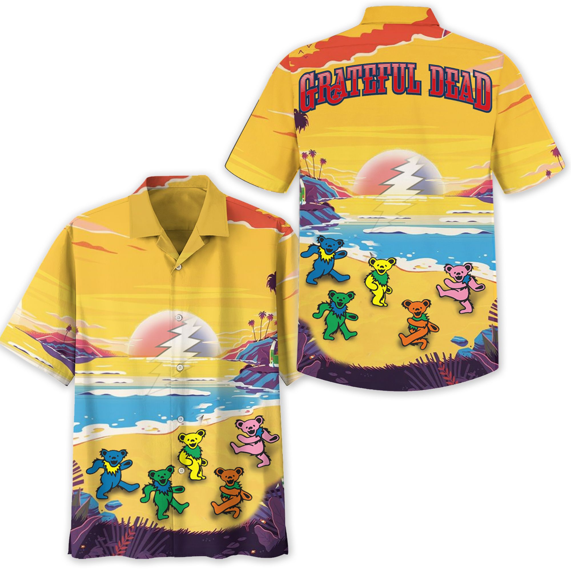 Grateful Dead beach hawaiian shirt