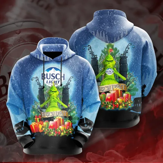 Grinch Busch Light All over print 3d hoodie