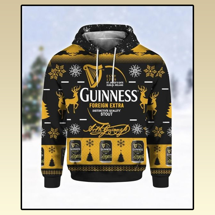 Guinness Foreign Extra Ugly Christmas 3D Hoodie 3