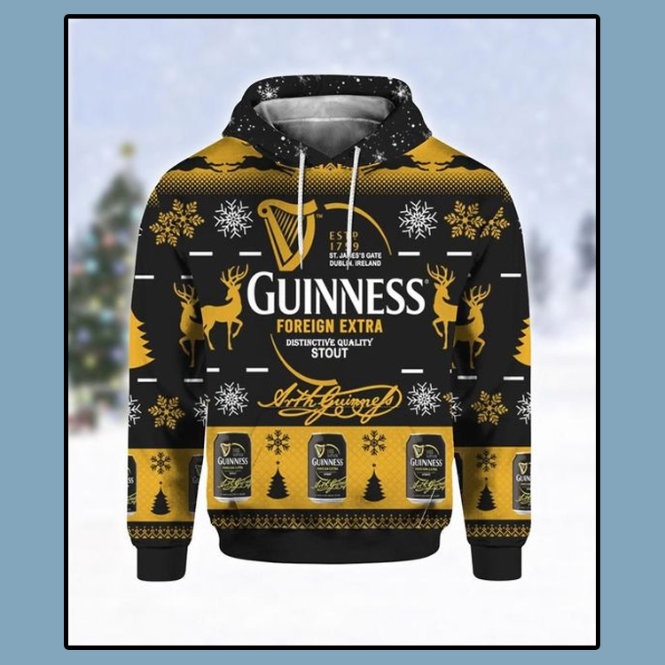 Guinness Foreign Extra Ugly Christmas 3D Hoodie 4