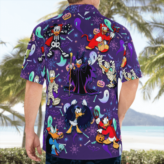 Halloween Donald Duck Funny Hawaiian Shirt3