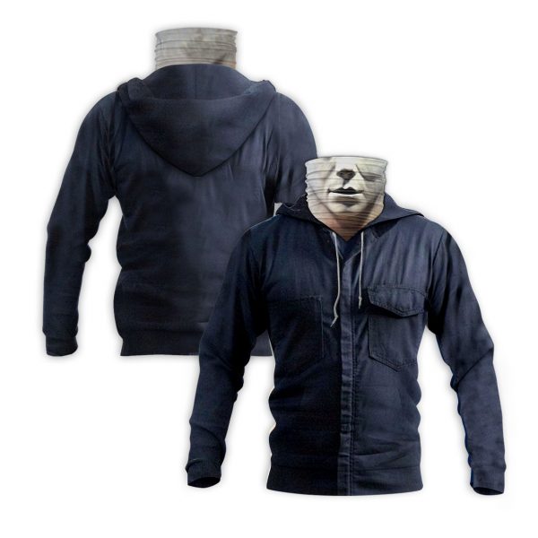 Halloween Michael Myers 3D Hoodie Mask -BBS