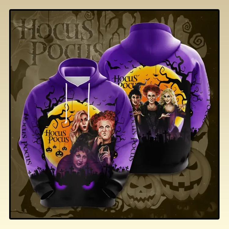 Halloween hocus pocus All over print 3d hoodie2