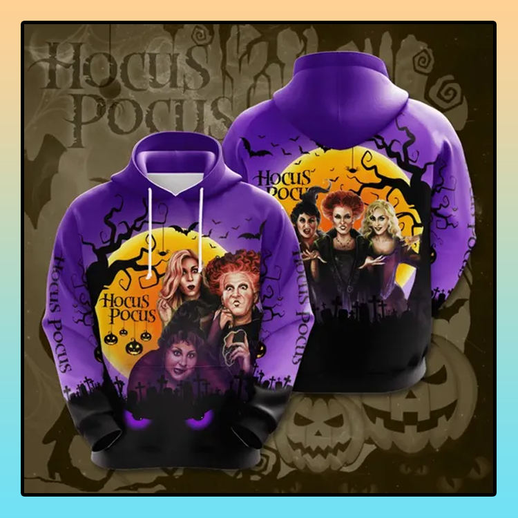 Halloween hocus pocus All over print 3d hoodie4
