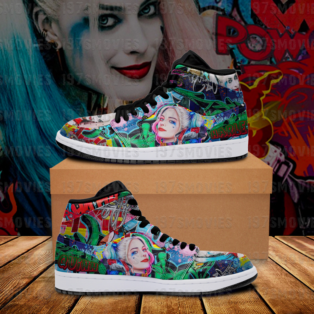 Harley Quinn Jordan Sneakers custom shoes - Picture 1