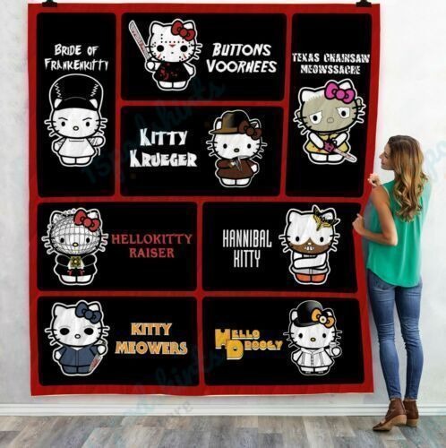 3D Hello Kitty Horror Characters Quilt – Hothot 040821