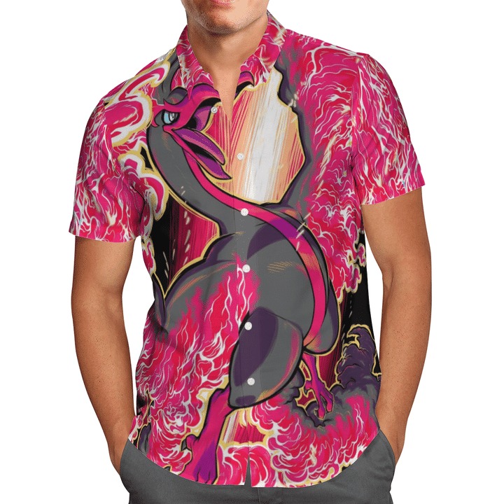 Ho-Oh pokemon hawaiian shirt 1