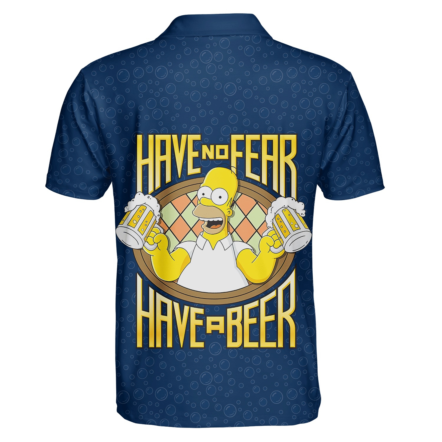 Homer Simpson with beer 3d polo shirt - Picture 1
