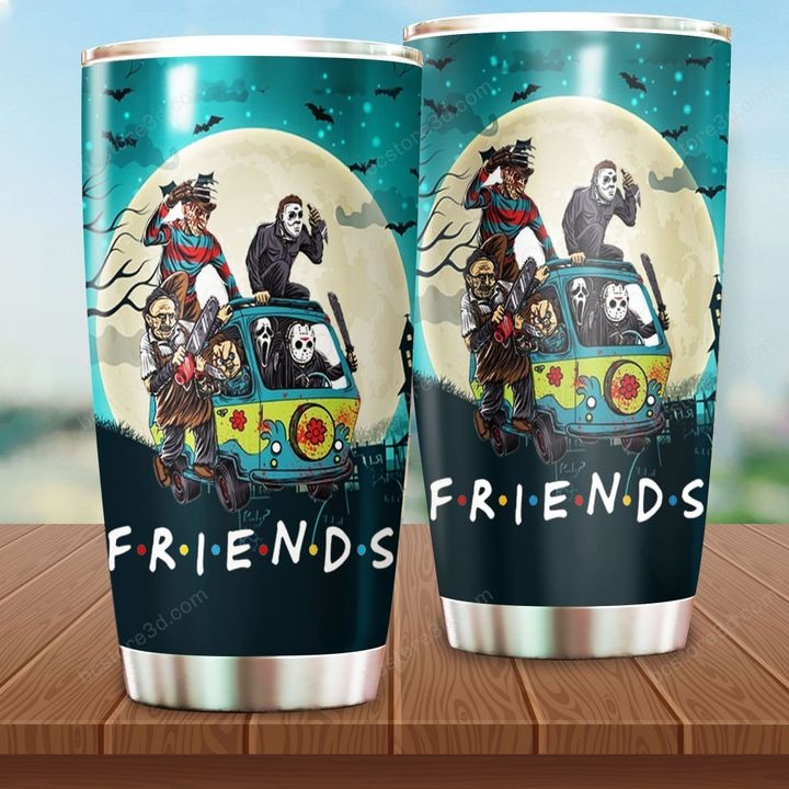Friends Horror Movie Characters In Car Steel Tumbler – Hothot 100821