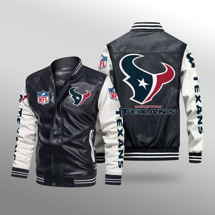 Houston Texans Leather Bomber Jacket