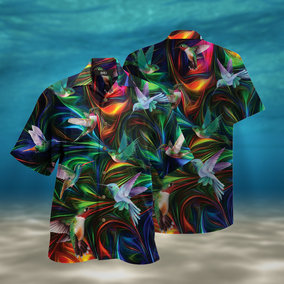 Hummingbird fantasy hawaiian shirt1