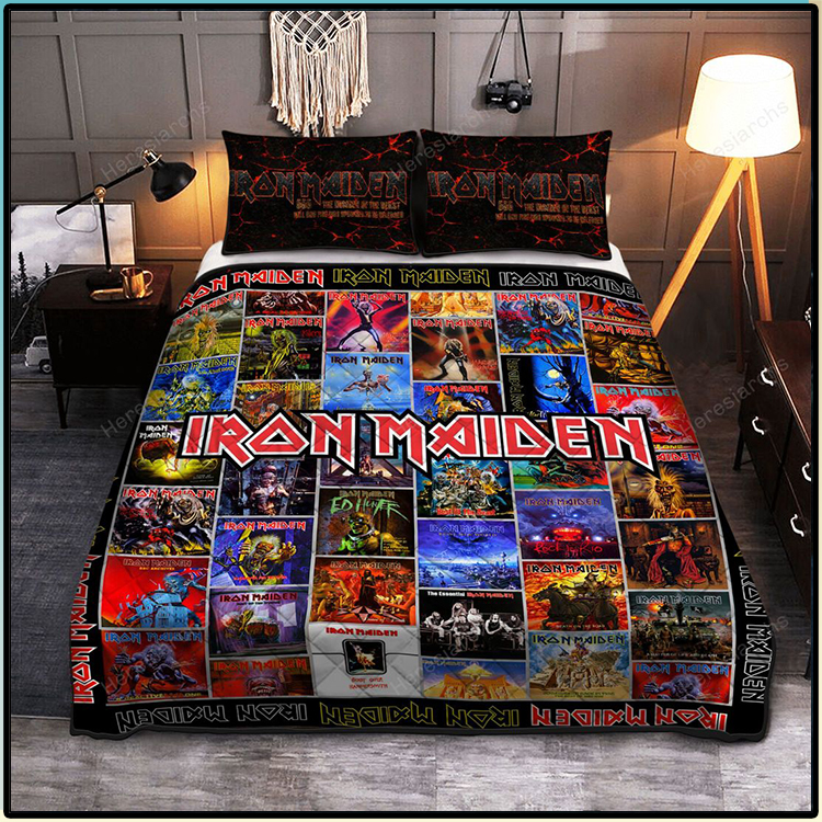 I Ron Maiden Quilt Bedding Set1