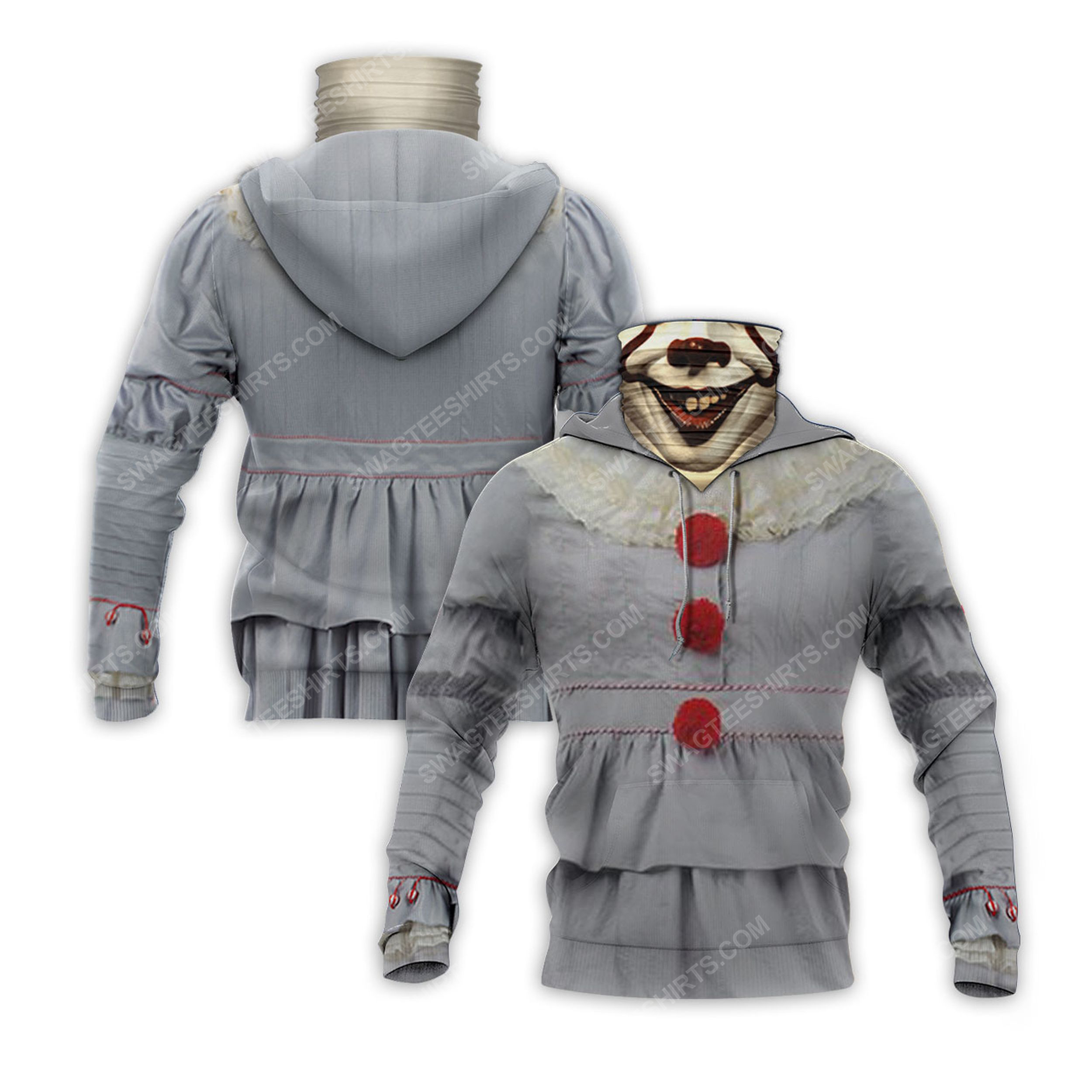 IT chapter two pennywise full print mask hoodie 1(1)