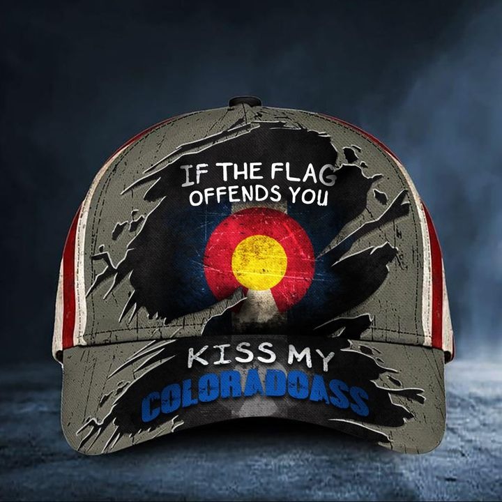 If The Flag Offends You Kiss My Coloradoass Cap USA Flag Vintage Hat – Hothot 130821