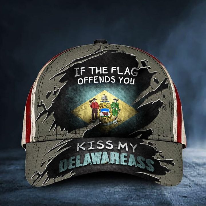 If The Flag Offends You Kiss My Delawareass Cap USA Flag – Hothot 130821