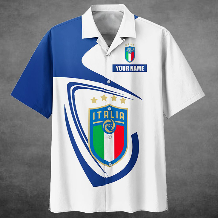 Italy Custom Name Hawaiian Shirt