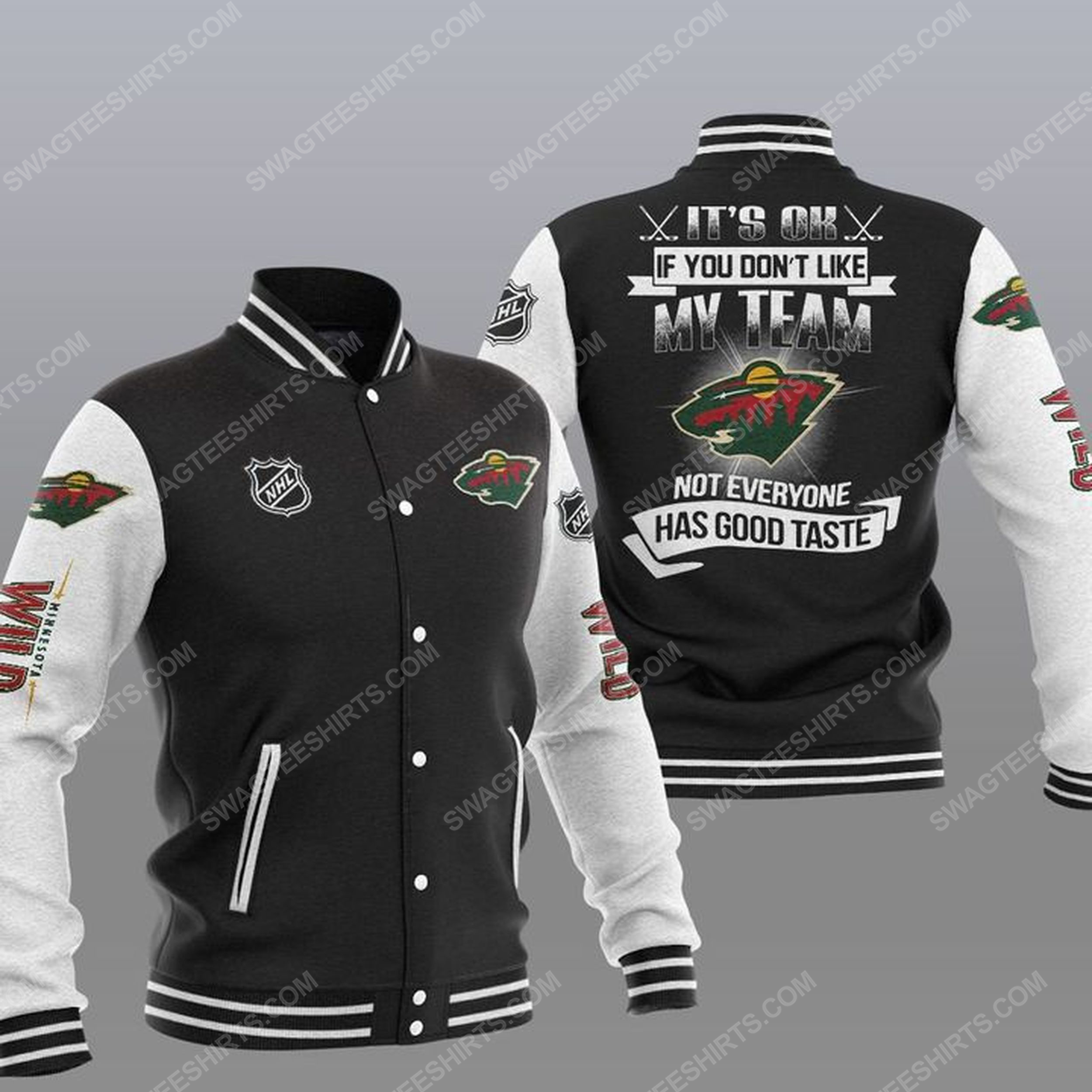 [special edition] It’s ok if you don’t like my team minnesota wild all over print baseball jacket – maria