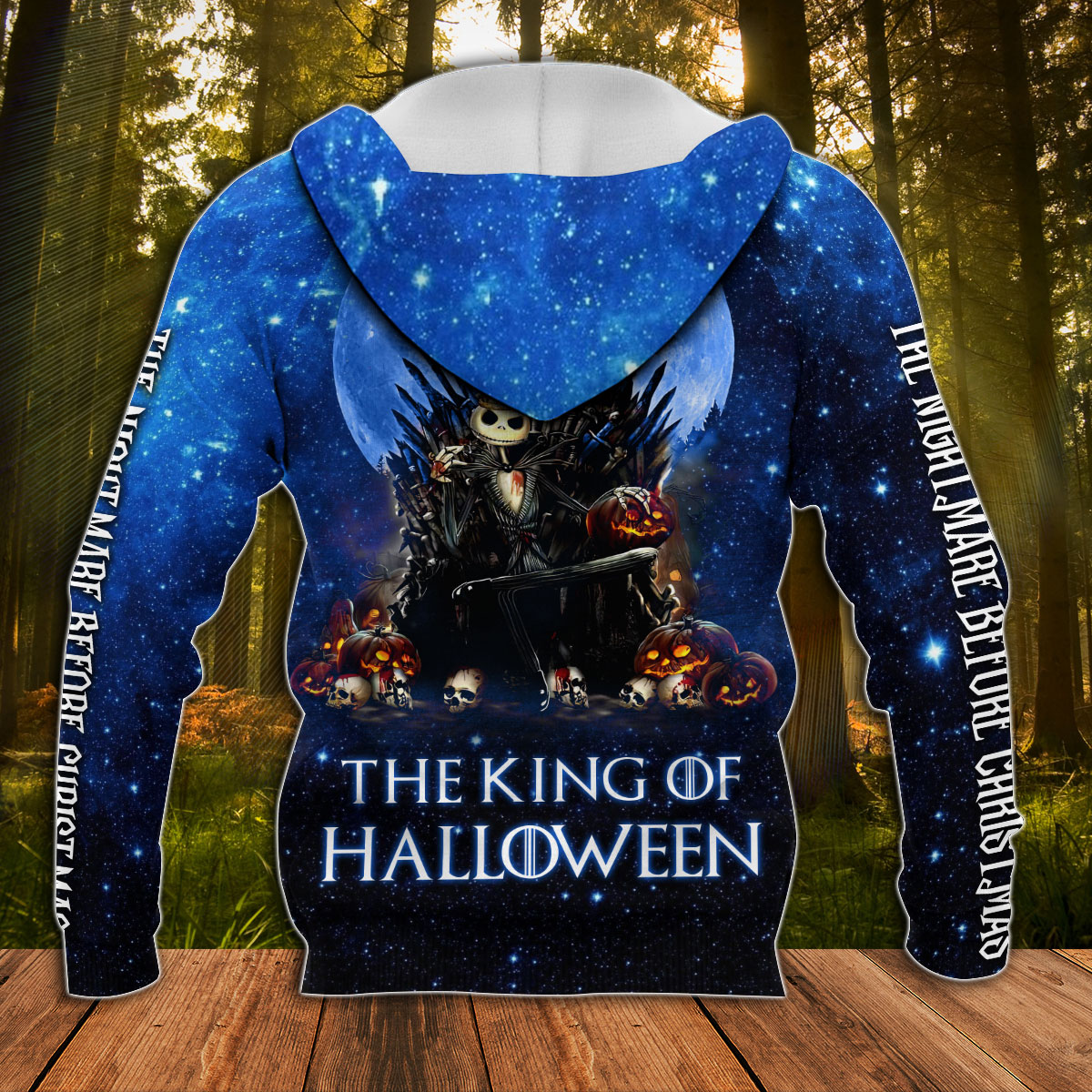 Jack Skellington The King Of Halloween 3D all over print hoodie2