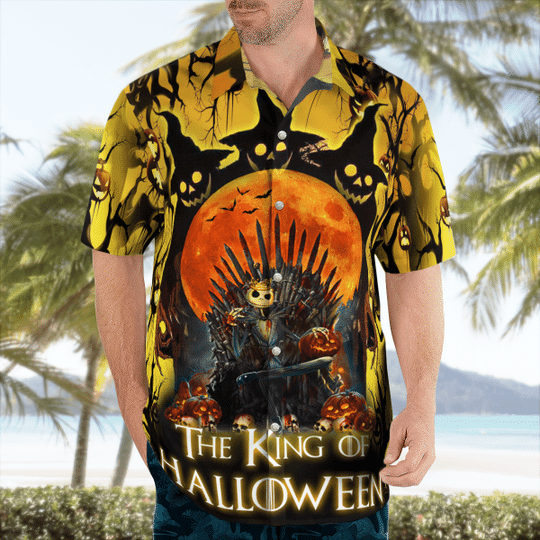 Jack Skellington The King Of Halloween Hawaiian Shirt2