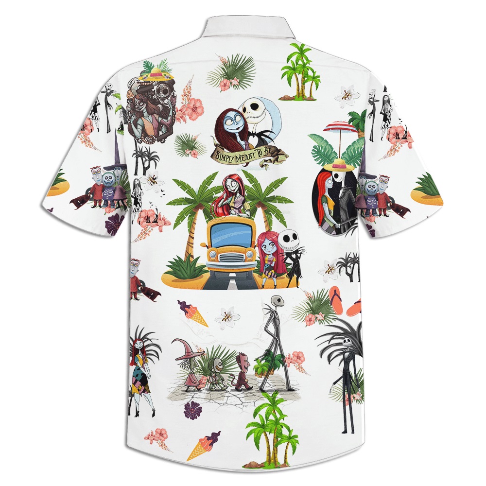 Jack and Sally The nightmare before christmas summer hawaiian shirt - Picture 2