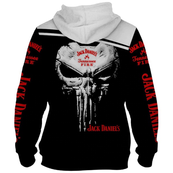 Jack’s daniel punisher all over print hoodie - Picture 1