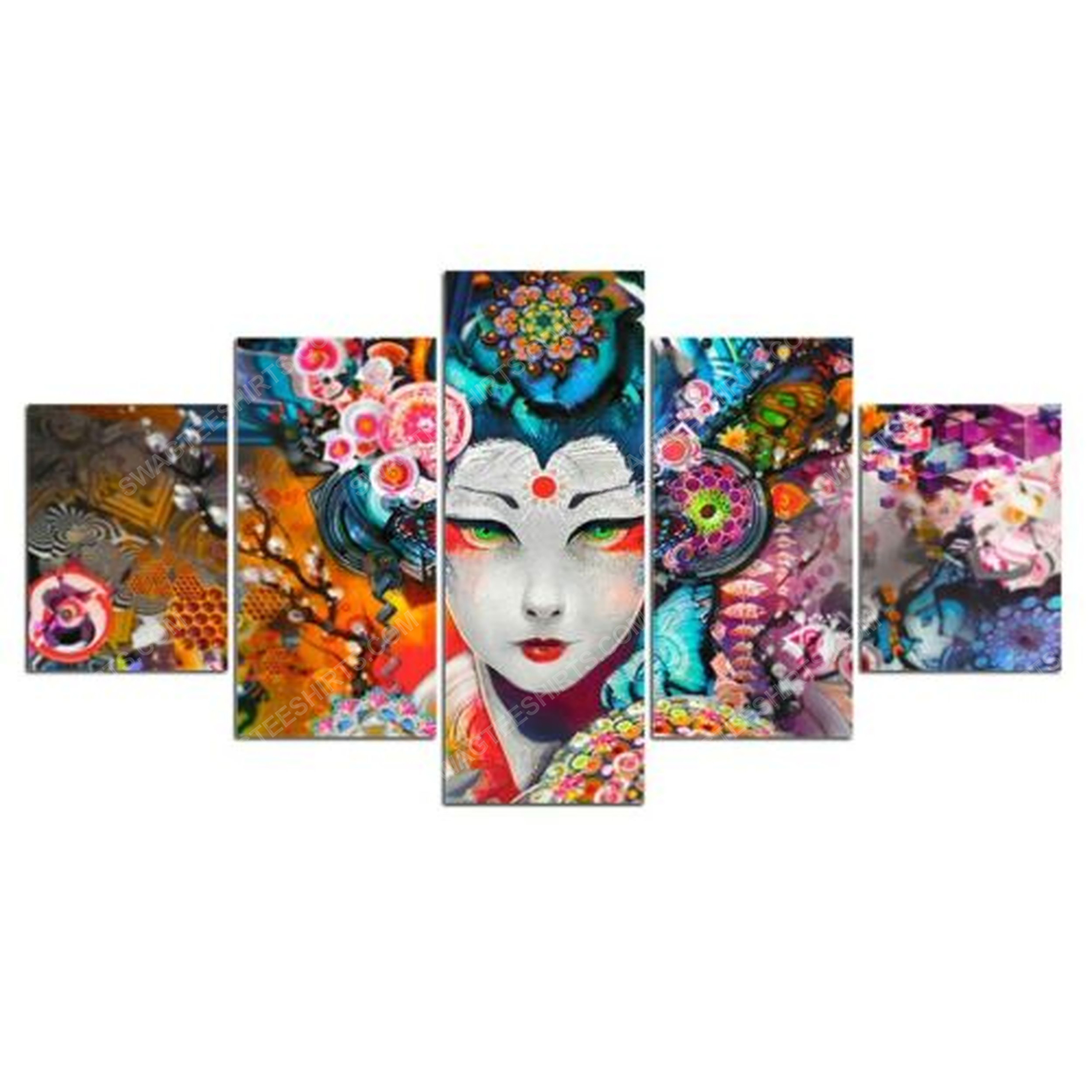 [special edition] Japanese geisha print painting canvas wall art home decor – maria