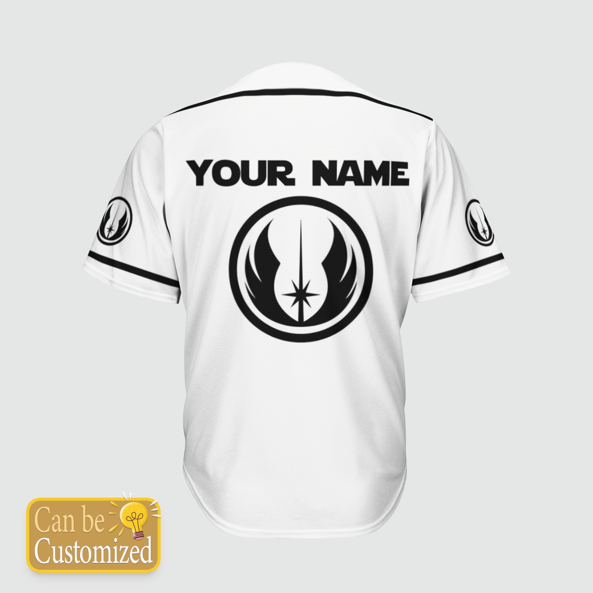 Jedi Star Wars custom name baseball shirt 1