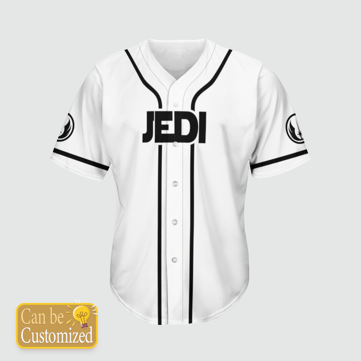 Jedi Star Wars custom name baseball shirt