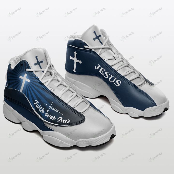 Jesus faith over fear air fordan 13 sneakers 1