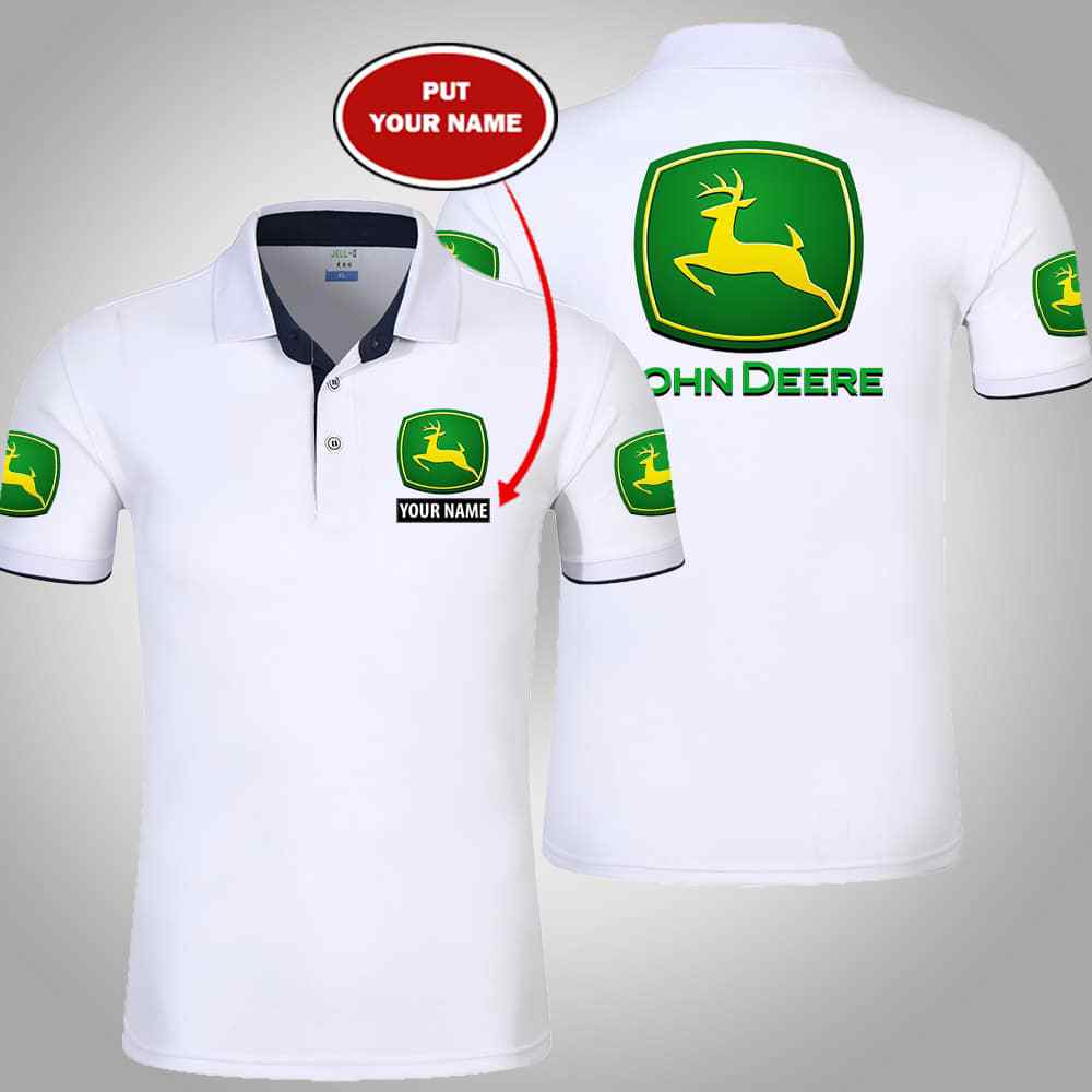 John Deere personalized custom name polo shirt - Picture 3