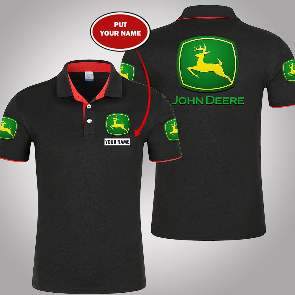 John Deere personalized custom name polo shirt
