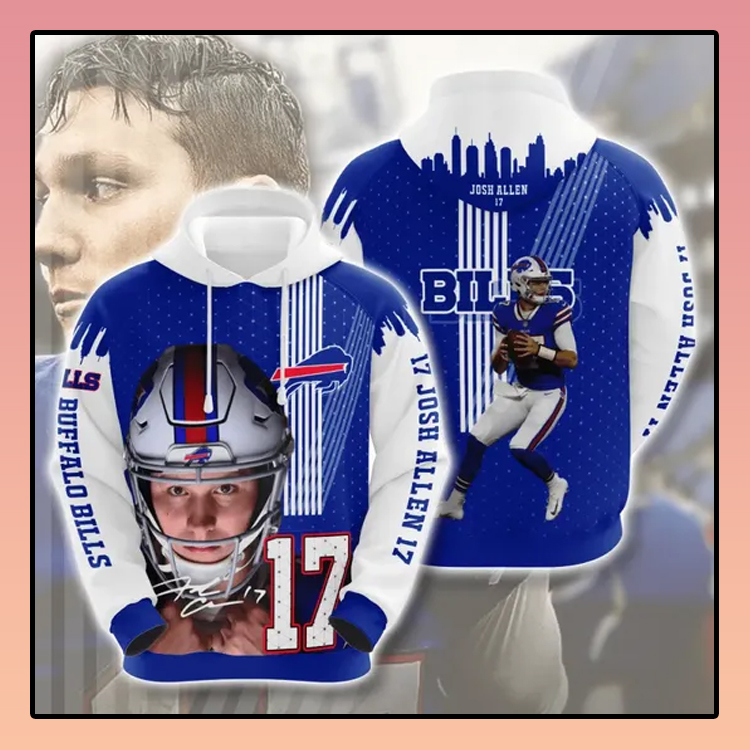 Josh Allen 17 Buffalo Bills All over print 3d hoodie3