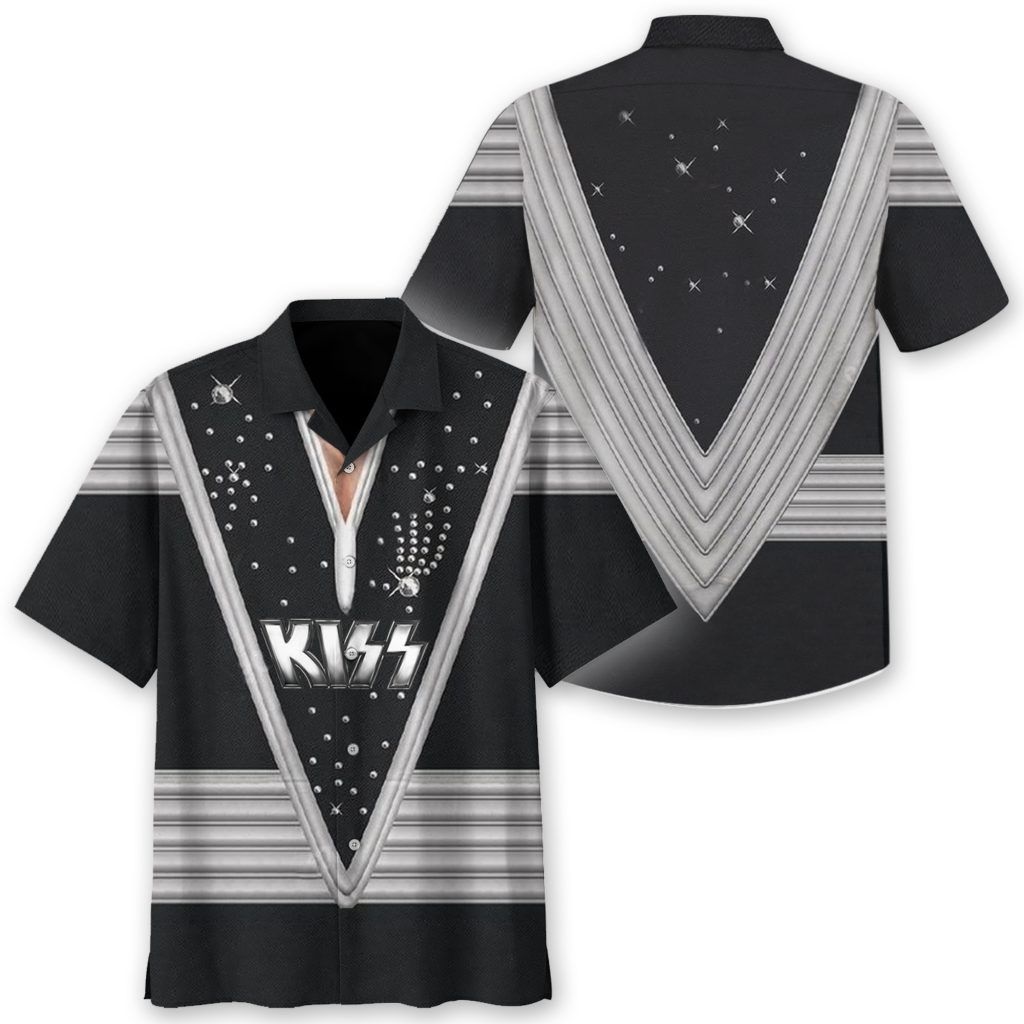 Kiss band cosplay hawaiian shirt
