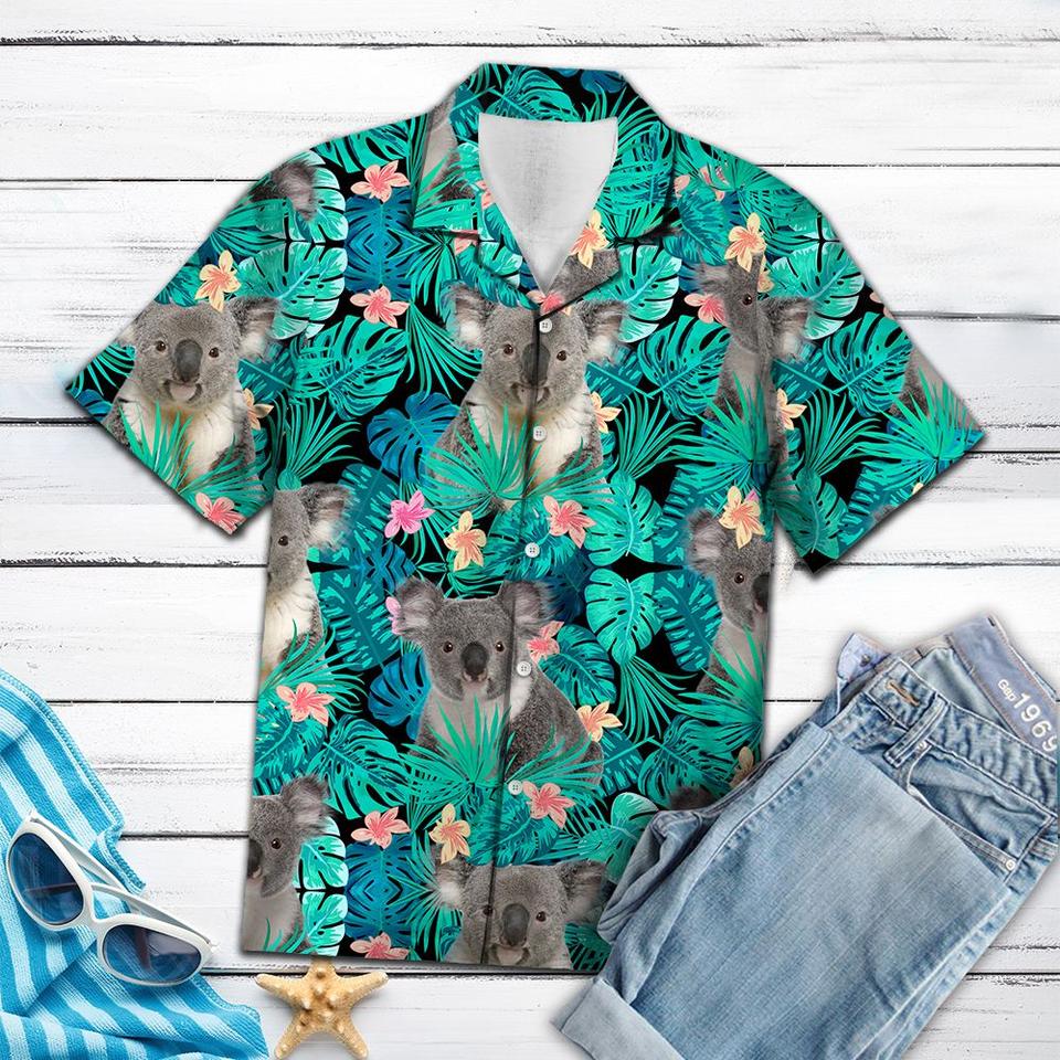 Koala tropical hawaiian shirt