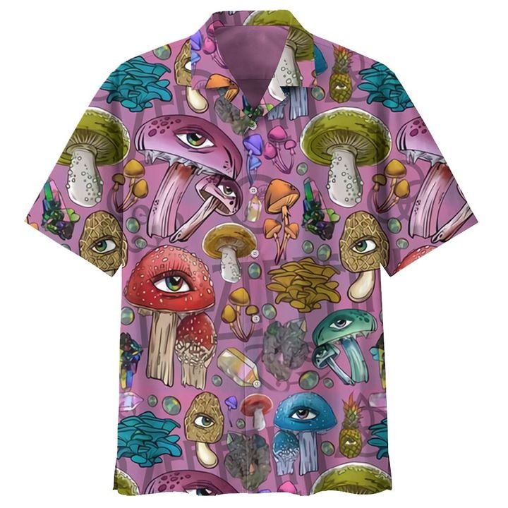 Led Zeppelin Psychedelic Eye Mushroom Hawaiian Shirt 1