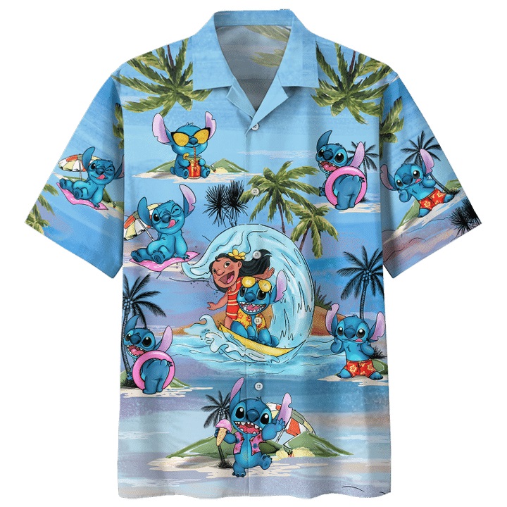 Lilo & Stitch summer time hawaiian shirt