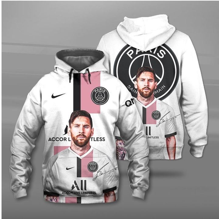 Lionel Messi Paris Saint Germain 3d hoodie