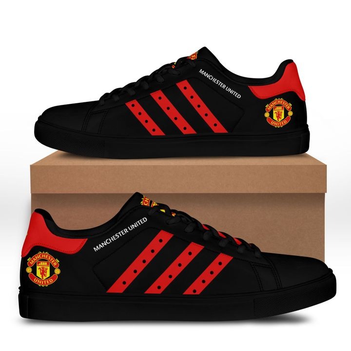 Manchester United Black Version Stan Smith Shoes 2
