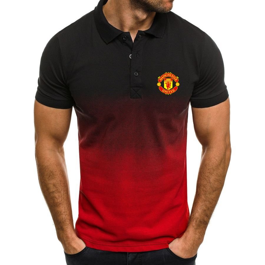 Manchester United FC gradient polo shirt – Teasearch3d 070921