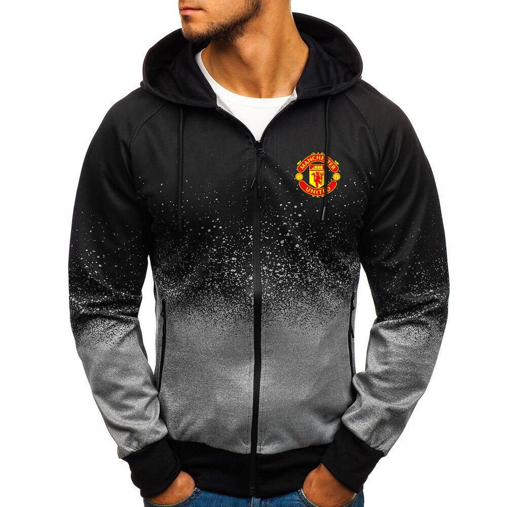 Manchester United gradient zip hoodie1